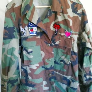Authentic Vintage Camo Jacket - Queen